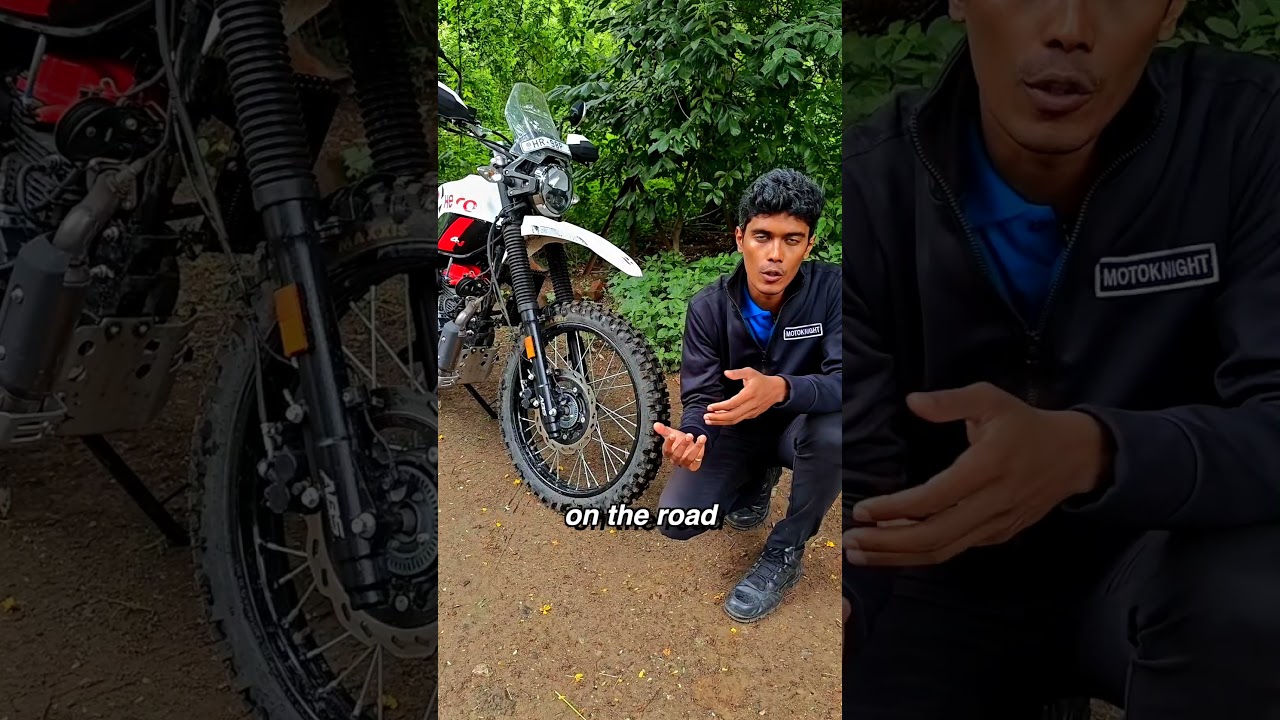 Use off-road tyres for off-road riding. #hero #xpulse #xpulsepro #review #bikeindia