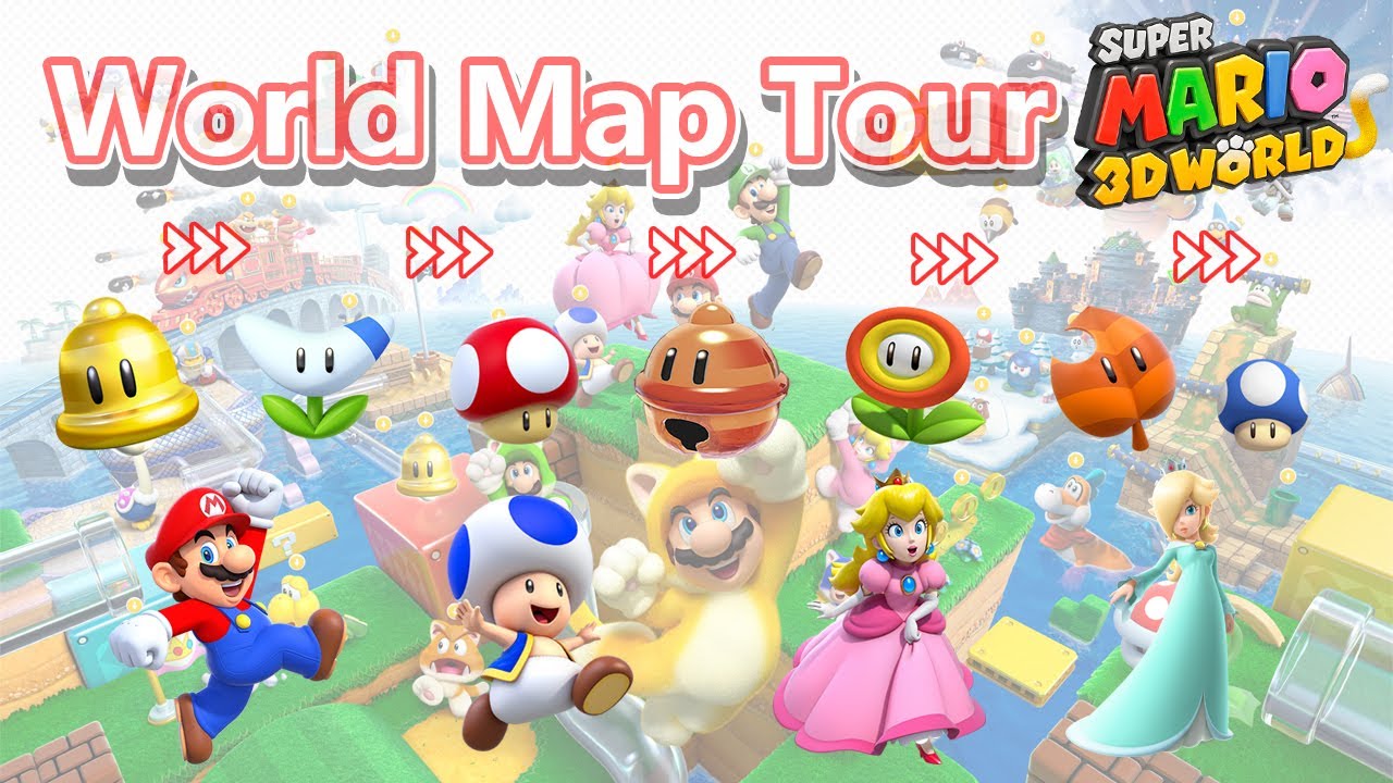 World Map Tour - Super Mario 3D World 世界地圖旅行