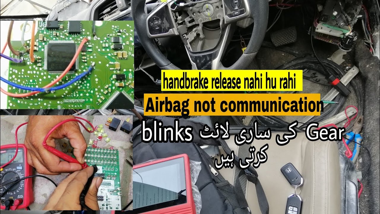 Honda Civic Airbag SRS Module Crash Reset after accident||SRS not communication