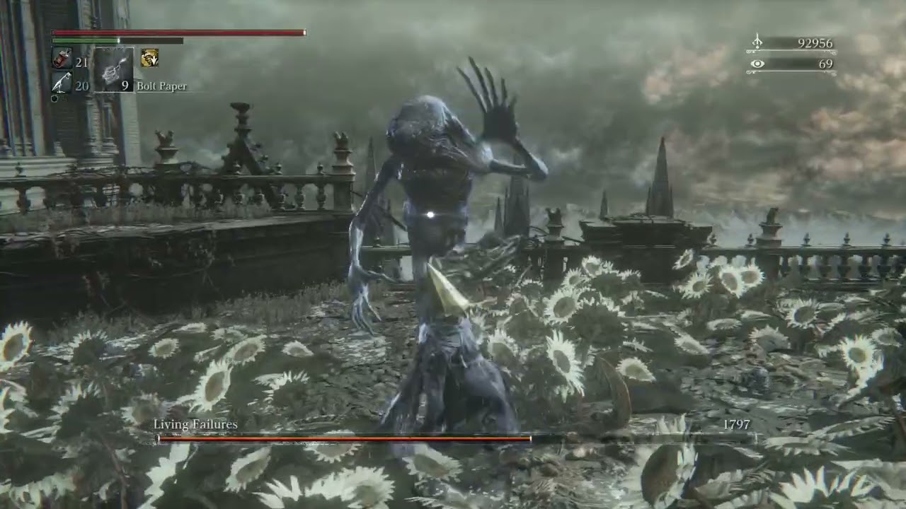 ElderGodAergos plays: Bloodborne! NG+4, The Old Hunters DLC! Living Failures Boss Fight!