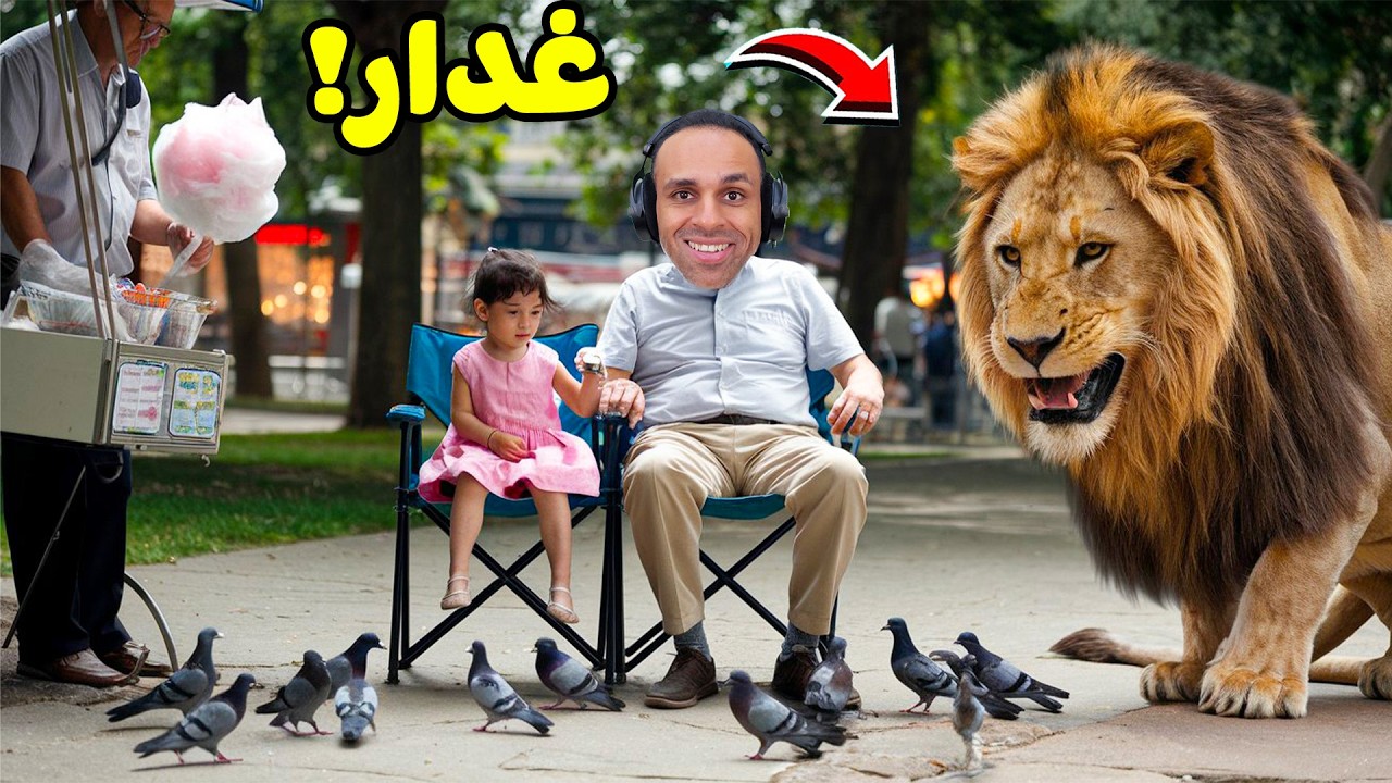 قصة الاسد و مريم | Lion of Hell !! 🦁👧