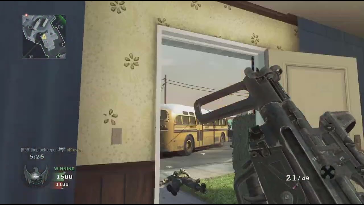Call of duty bo1 regular match turned into a 1v1 PS5 Gameplay