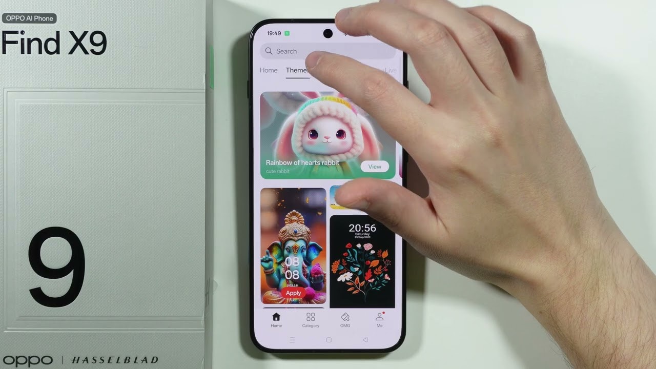 OPPO Find X9/X9 Pro: как загрузить бесплатные темы