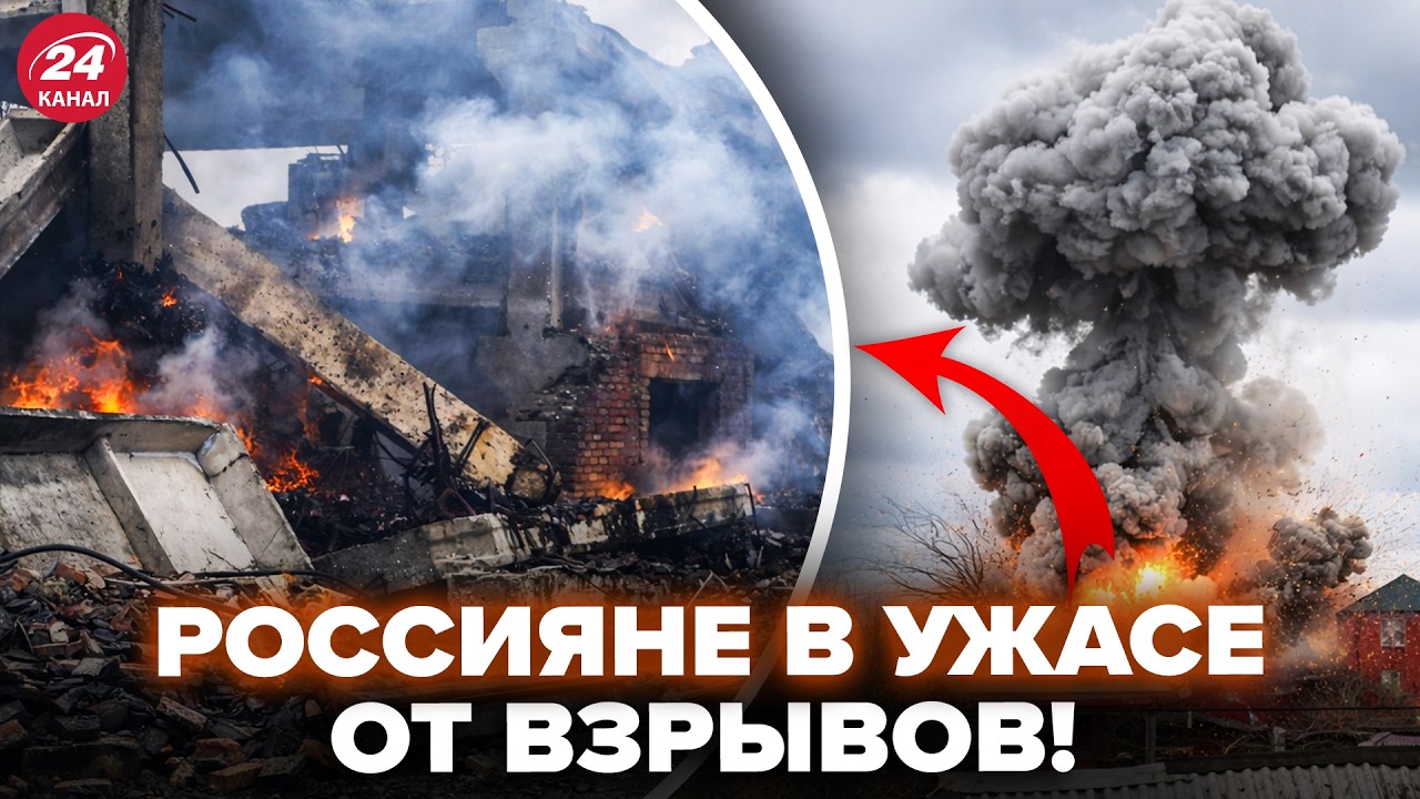 💥Россия СОДРОГНУЛАСЬ ОТ ВЗРЫВА! Дым АЖ ДО НЕБА, россияне ВОЮТ (видео). Вспыхнул МОЩНЫЙ ПОЖАР