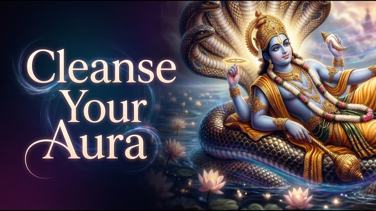 Attract Positive Vibrations - Cleanse Your Aura - Ancient Vishnu Mantra (528Hz Miracle Tone)