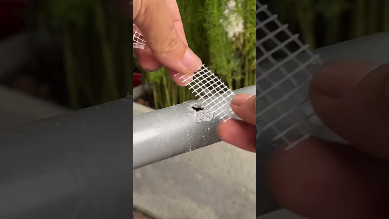 Great tip for repairing a water pipe using super glue. #diy