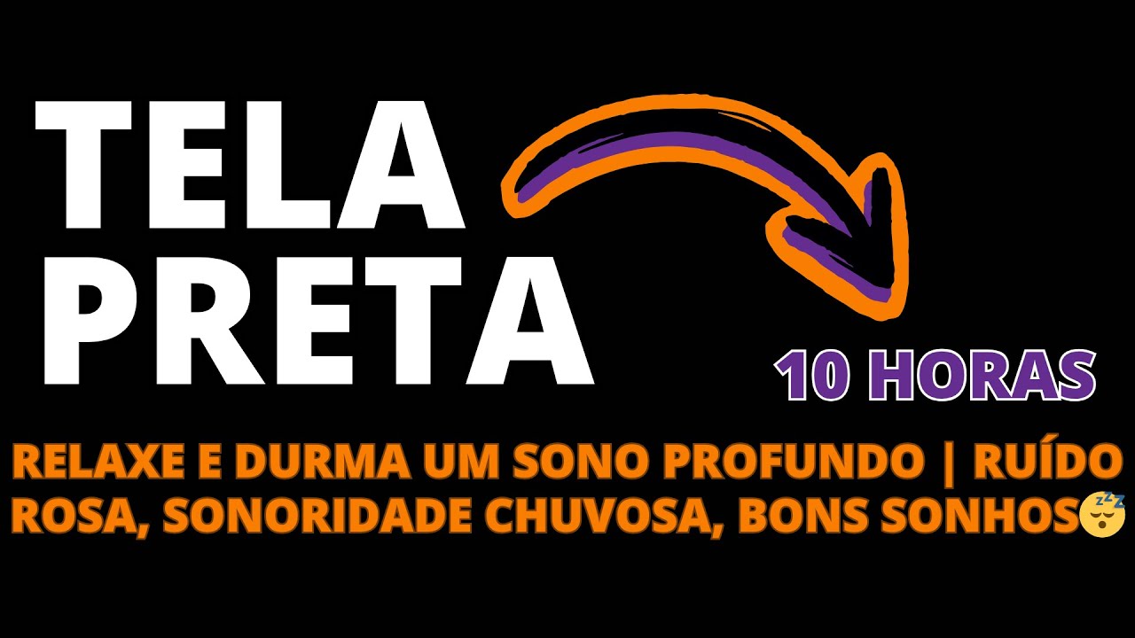 Relaxe e durma um sono profundo | Ruído rosa, sonoridade chuvosa, bons sonhos😴 | 10 horas