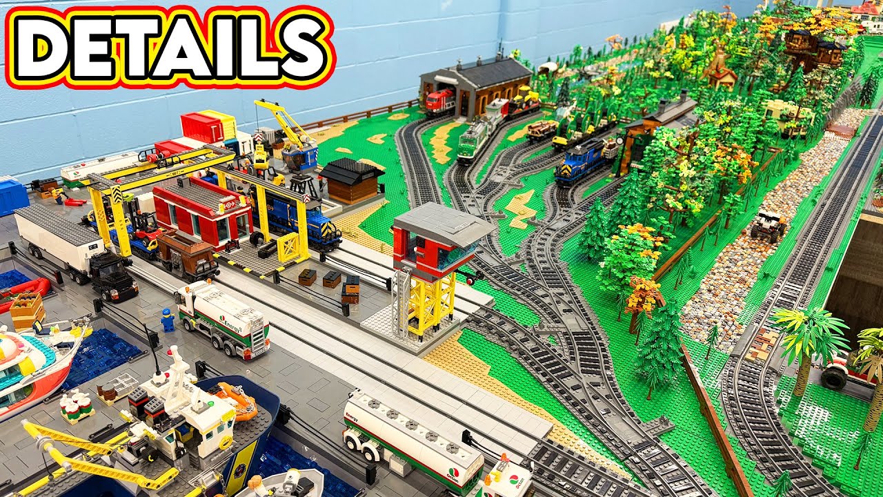 Detailing the LEGO City Train Yard & Harbour!