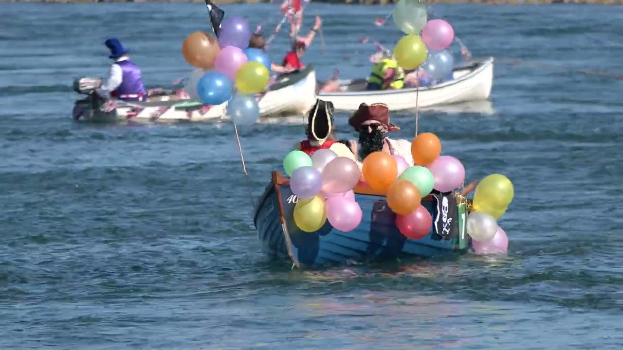 61st Shaldon Water Carnival Boat Parade 2022 (in 4K video).