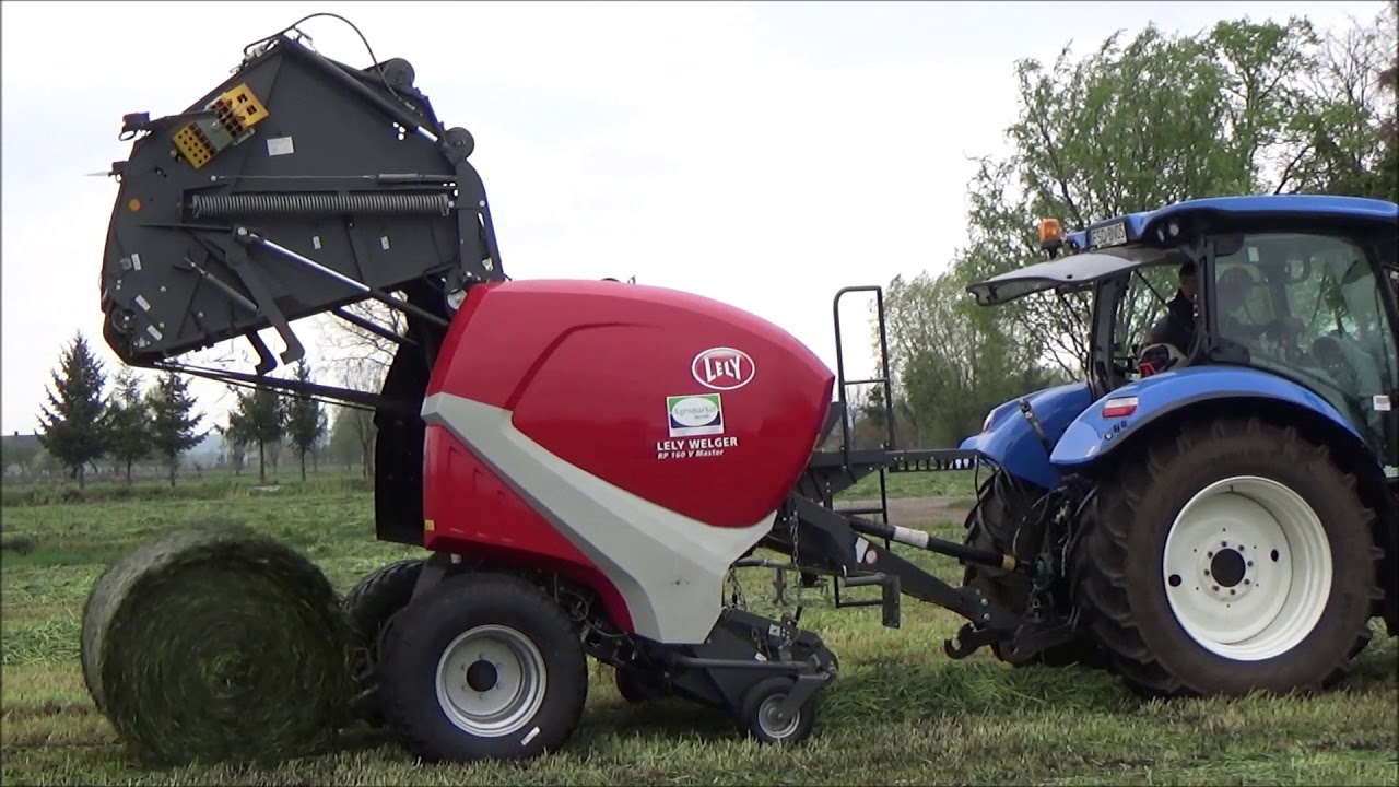 Kiszonka 2019 żyto. Uruchamianie prasy Lely Welger RP 160V Master. Agromarket Jaryszki!