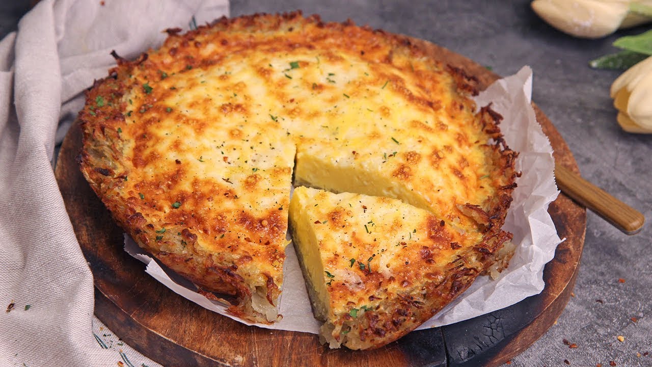 Quiche Lorraine in Hash Brown Crust