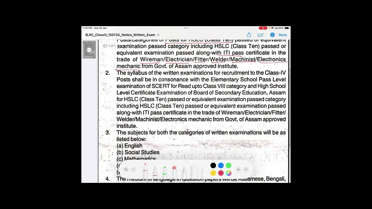 ADRE Syllabus, Mathematics Syllabus 