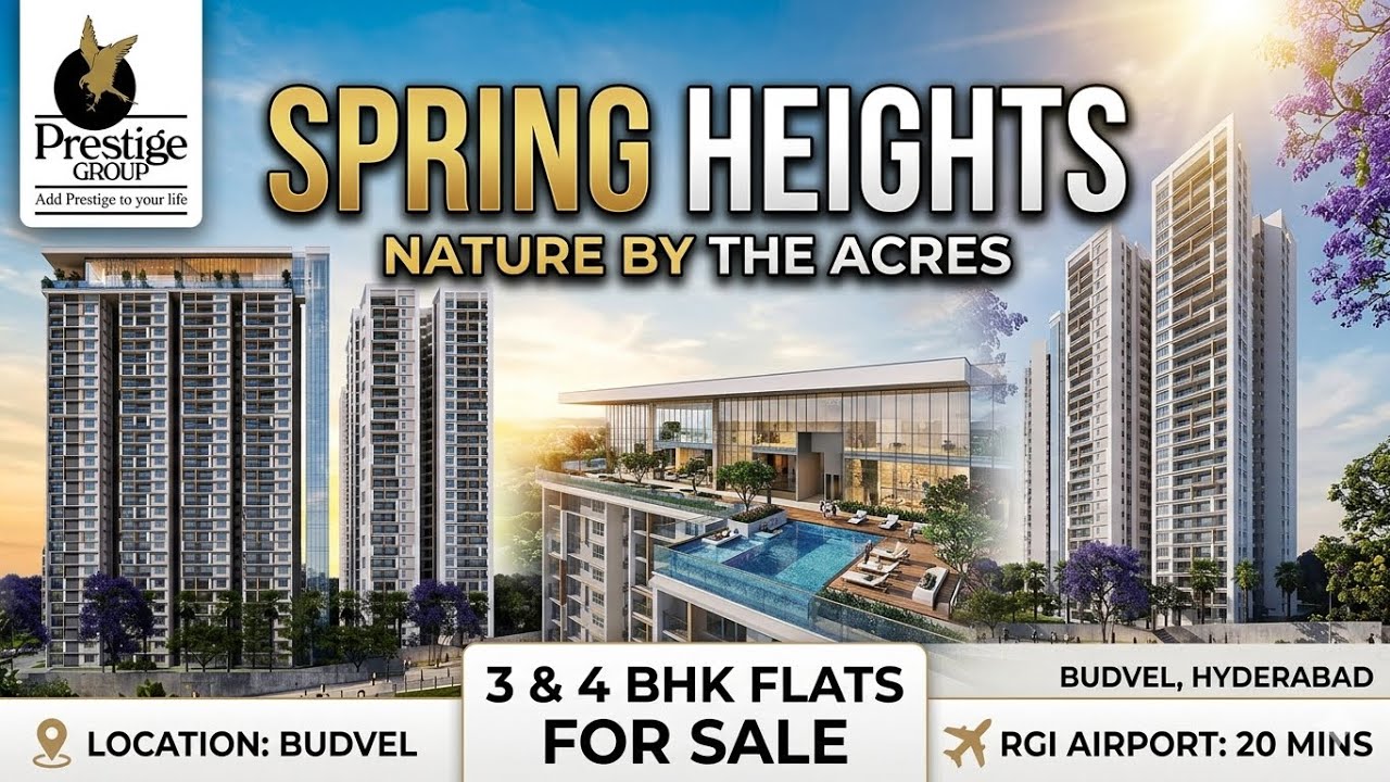 Prestige Spring Heights at Budvel, Hyderabad | Call - 9491807979