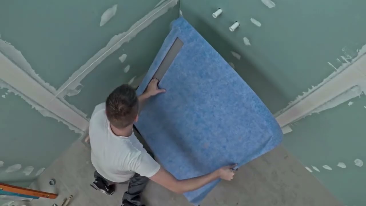 SAXOBOARD® Bodengleiche Dusche mit Duschrinne einbauen und abdichten