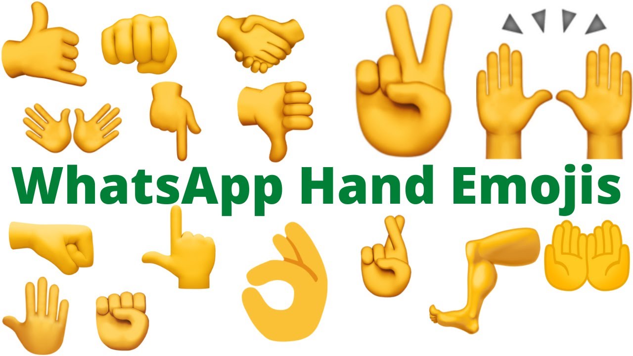 Learn Hindi and English words Meaning with Pictures | WhatsApp Hand Emojis | Hand Emoji Uses