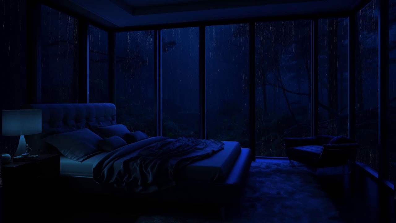 Relaxing Rain Sounds: Heavy Rain on the Window for Peaceful Sleep 💦
