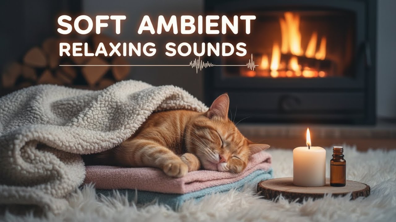 Midnight Cat Purring Sounds 🐾🌙 Natural Sleep Audio for Anxiety Relief and Total Relaxation Tonight