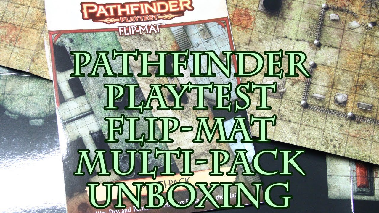 Pathfinder Playtest Flip-Mat Multi-Pack Unboxing