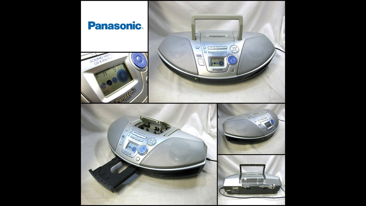 Panasonic RX-ES22 Портативный CD-стереофонический магнитофон с кассетным магнитофоном