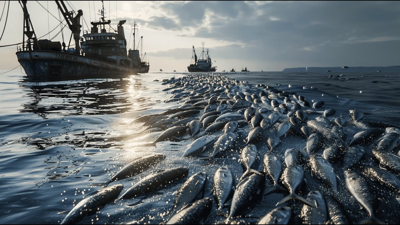 Massive Tuna Haul at Sea &ndash; How Purse Seine Nets Catch Hundreds of Tons