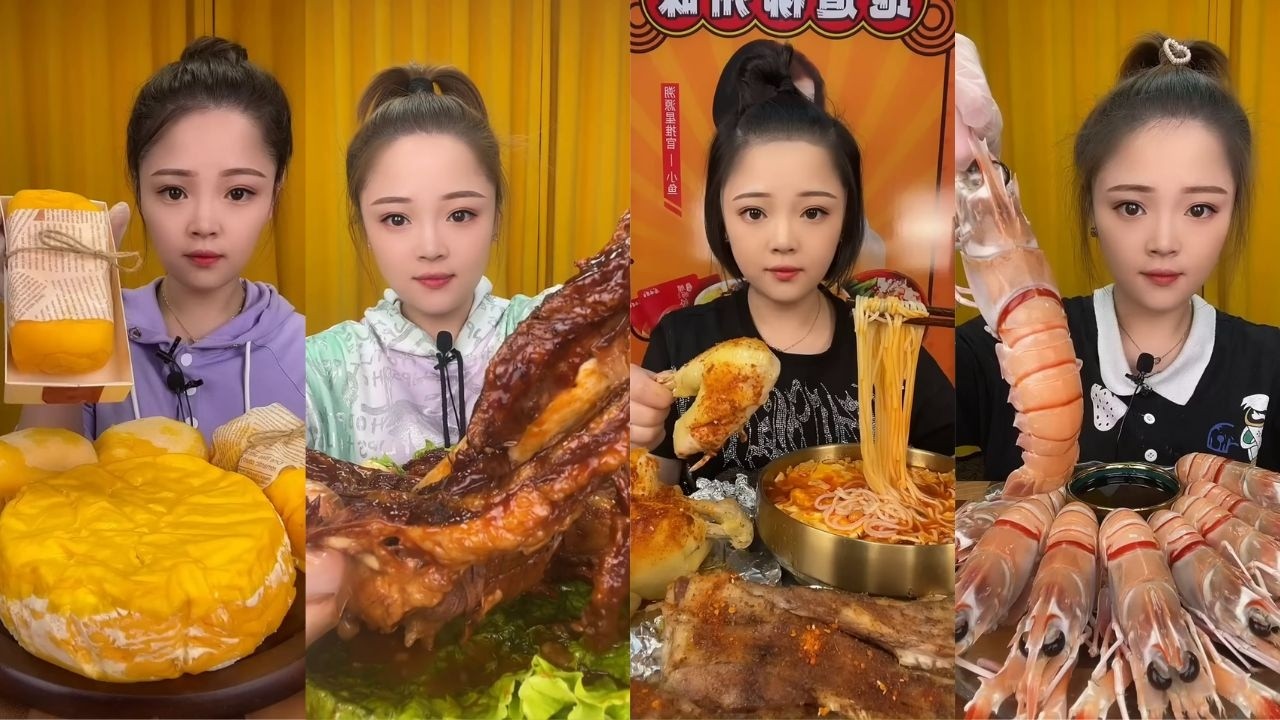 Spicy Braised Pork Ribs Chicken Noodle Soup Mantis Shrimp Mango Crepe Cake | Xiao Yu Mukbang