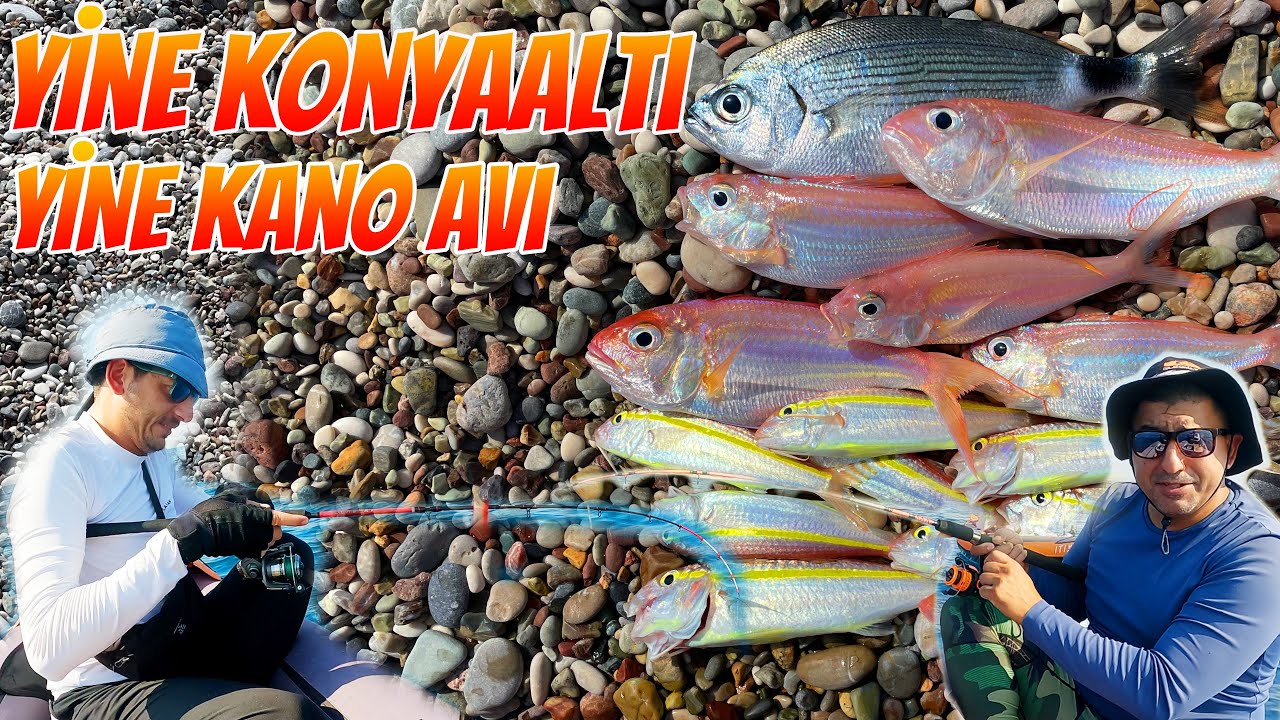 🌊🎣 Konyaaltı Kano ile Balık Avı - 4K - Kayak Fishing at Konyaaltı Beach 🎣🌊