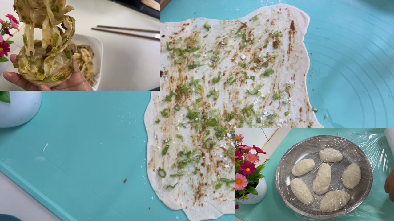 BELAJAR BUAT PANCAKE DAUN BAWANG BERLAPIS