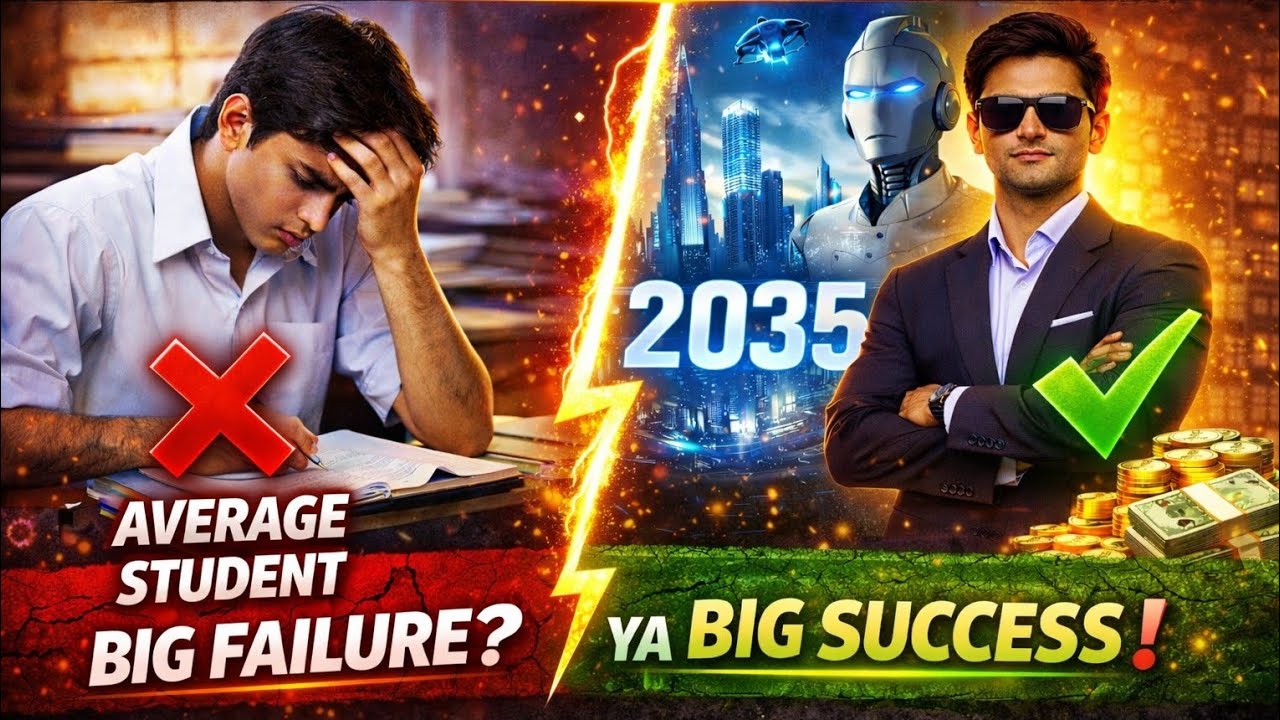 👉 Average Students Ka Future 2035 – Big Failure Ya Big Success?