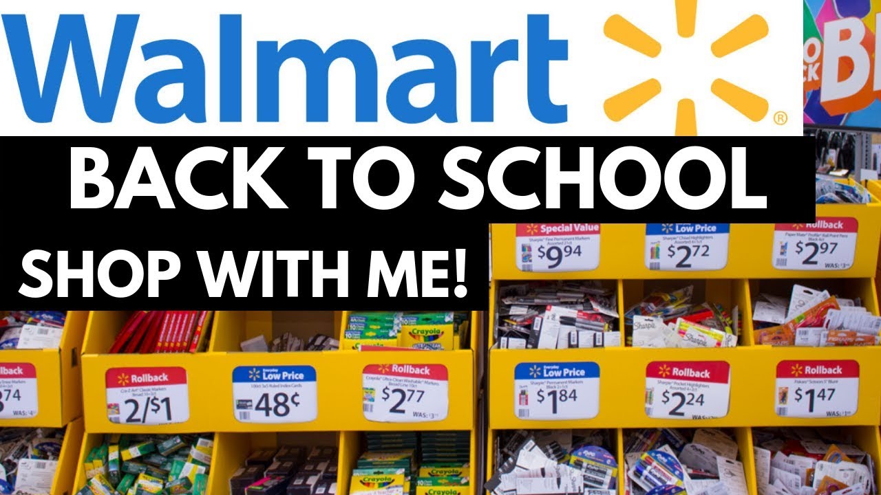 Walmart Back To School Shop With Me High School Teacher School Supplies Video + Haul