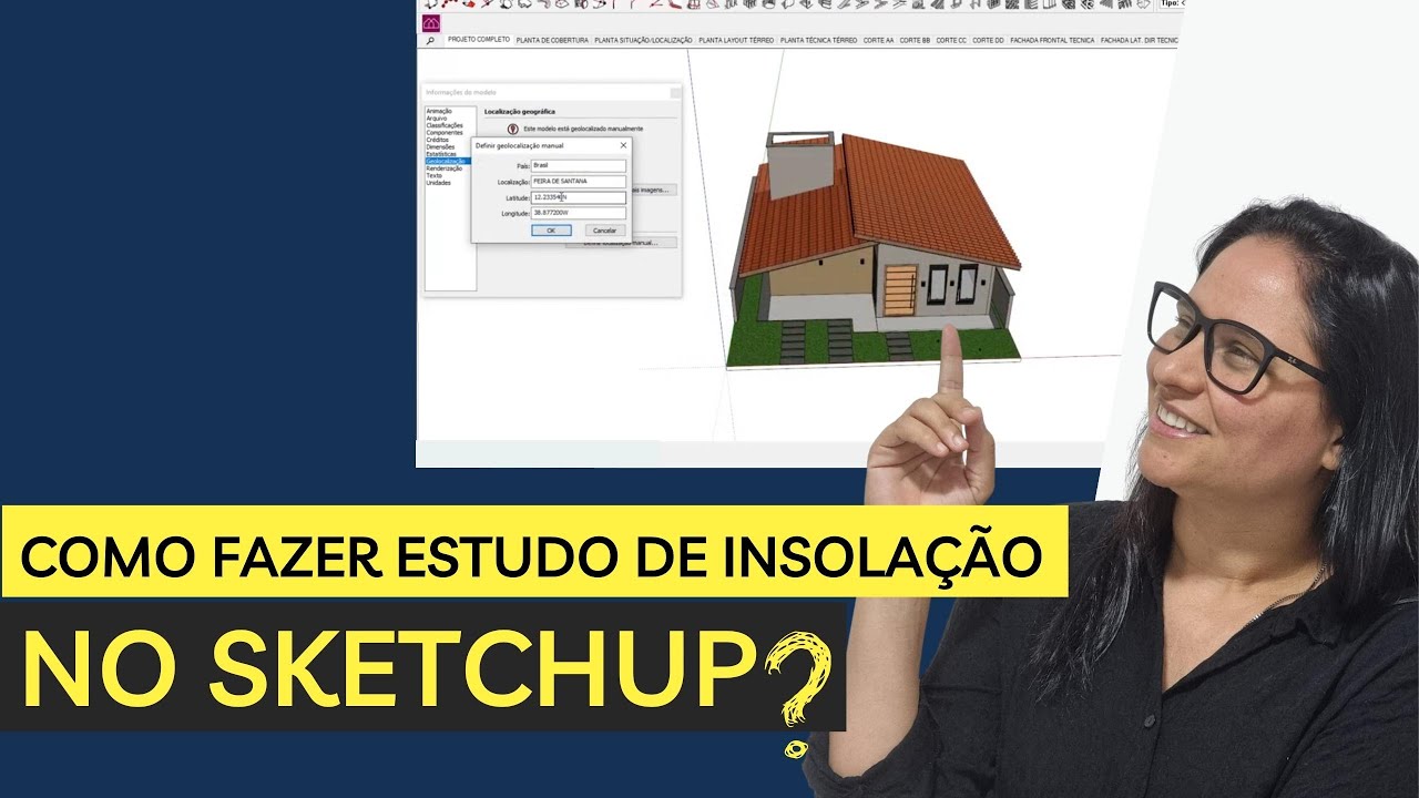 Estudo de insolação no SketchUp  #sketchup