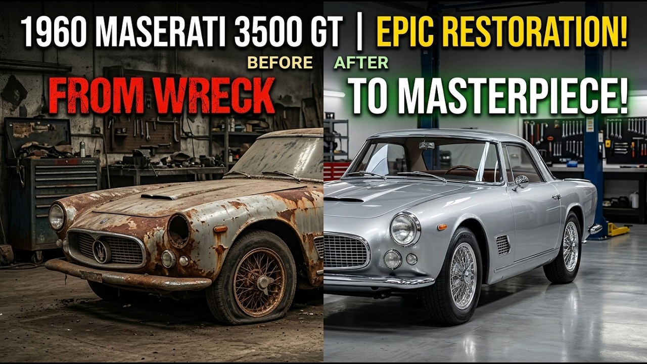 ASMR Car Restoration | 1960 Maserati 3500 GT Full Restoration | From Car Graveyard