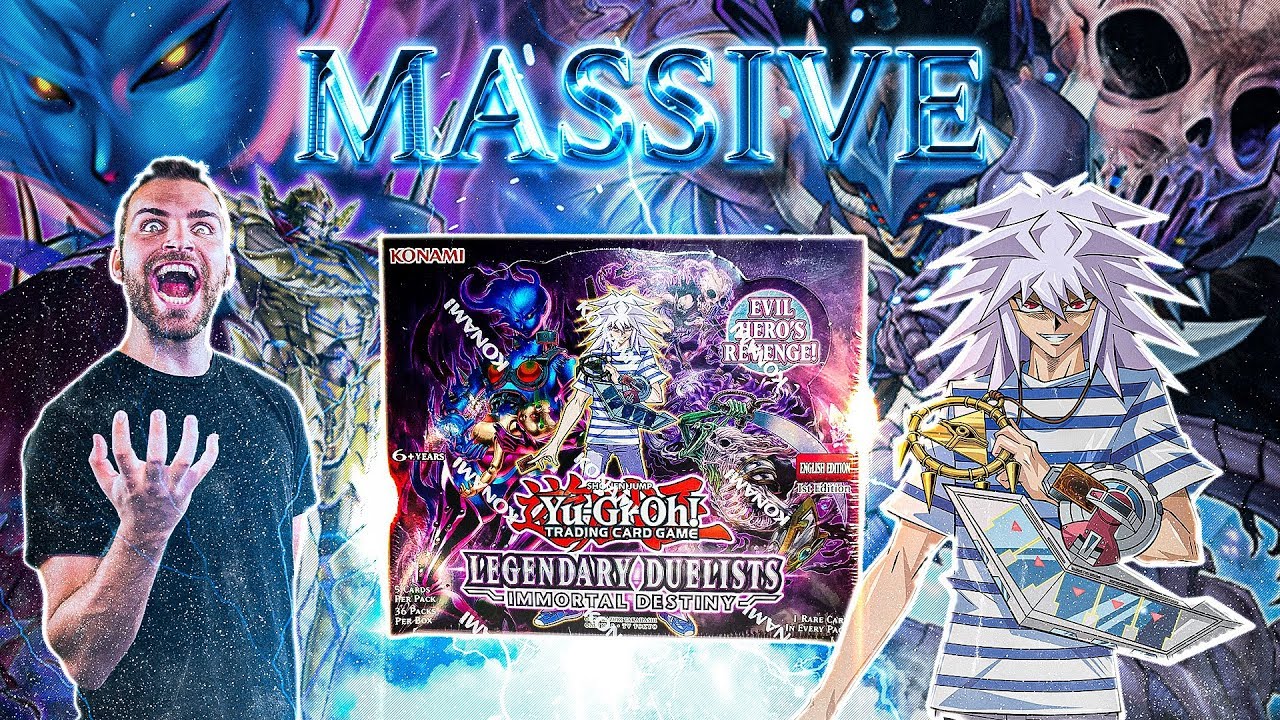 *NEW* YuGiOh Legendary Duelists IMMORTAL DESTINY Box Opening & Review! EVIL HEROES INSANITY!!