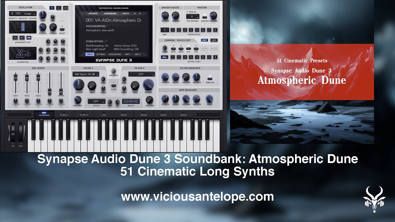 Synapse Audio Dune 3 Presets | Vicious Antelope - Atmospheric Dune