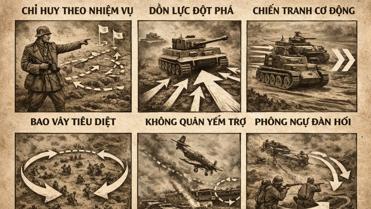 giải thích chi tiết Mọi chiến thuật được quân đội Đức sử dụng trong Thế chiến II