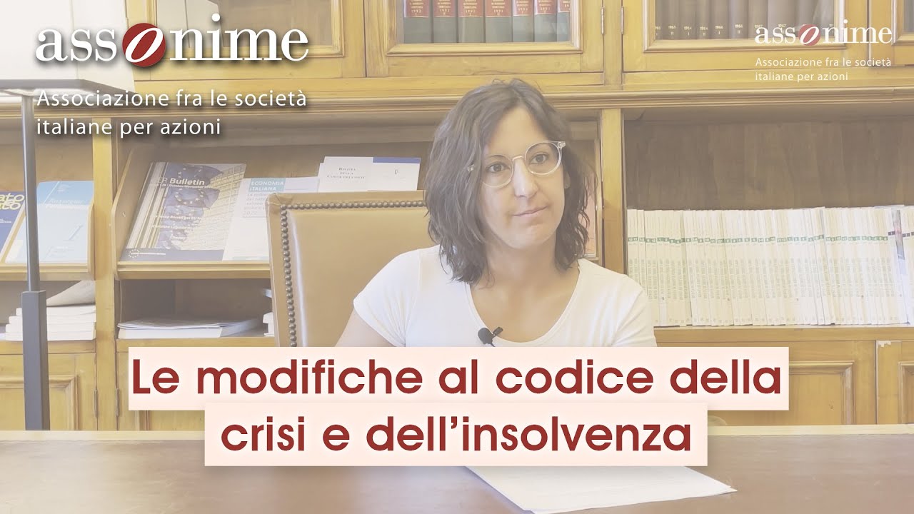 #Videopodcast - Le modifiche al codice della crisi e dell'insolvenza