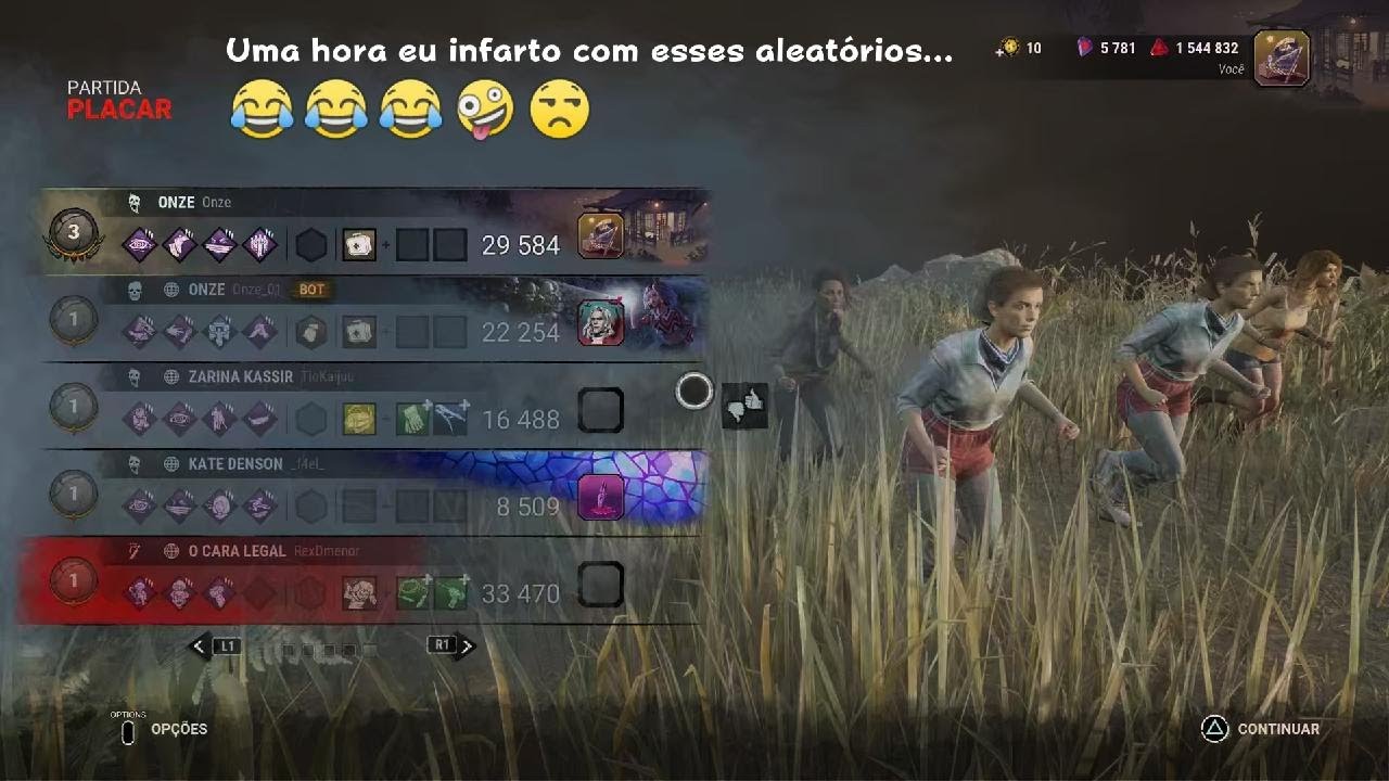 Dead by Daylight, aleatórios... uma hora eles me matam de tanto passar raiva Kkkkkkkk 😒🤪😂😂