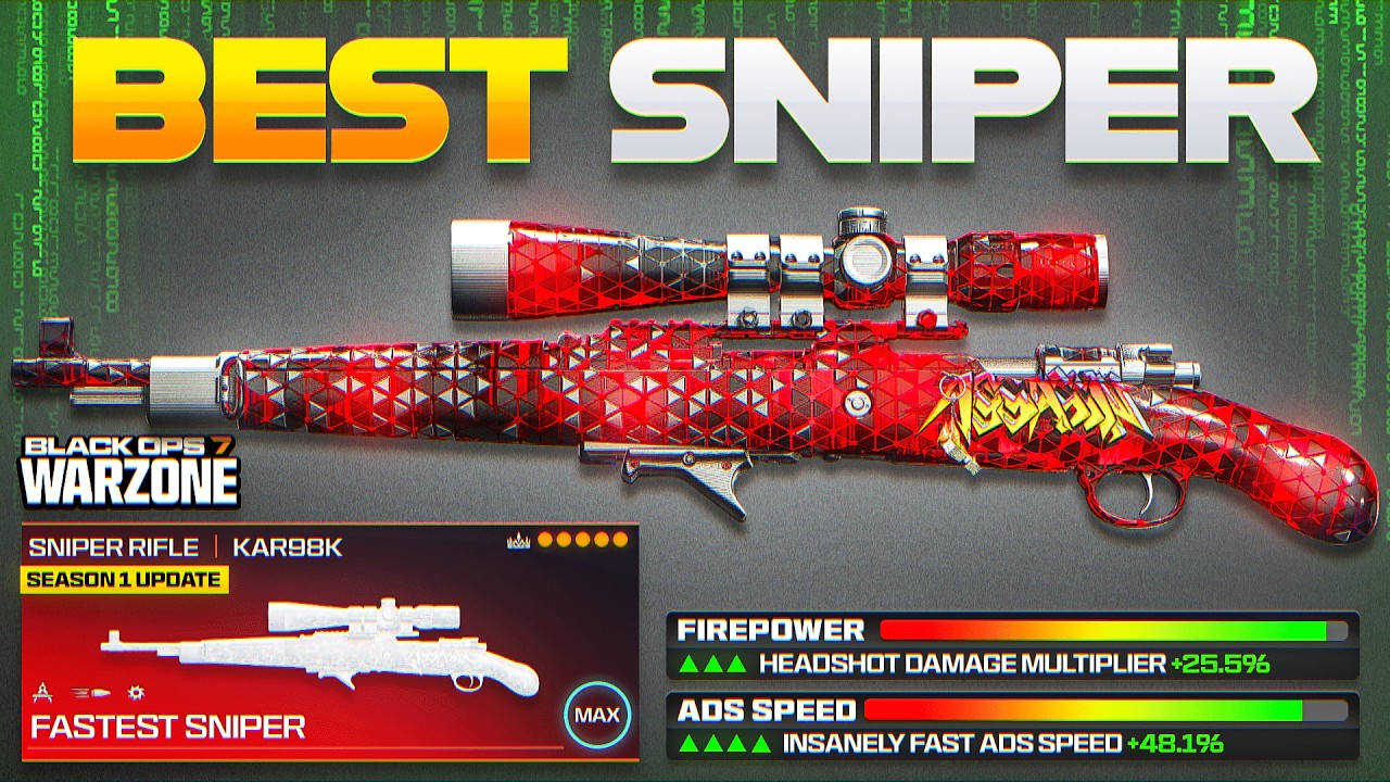 the #1 BEST KAR98 META LOADOUT in BO7 WARZONE! (Best KAR98K Sniper Class for Warzone)