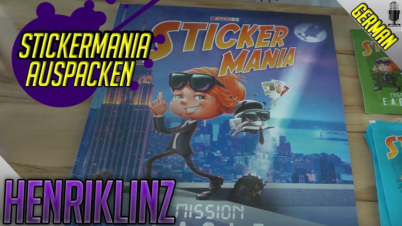 Ich packe paar Stickermania Mission E.A.G.L.E Sticker aus