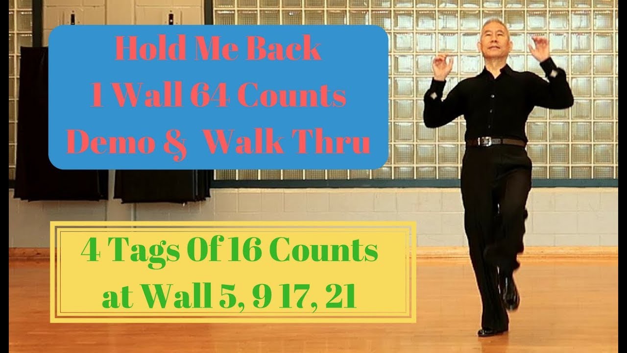 Hold Me Back, Demo, Walk Thru, Steps and Counts, FYLDC, Forever Young Line Dance Collection