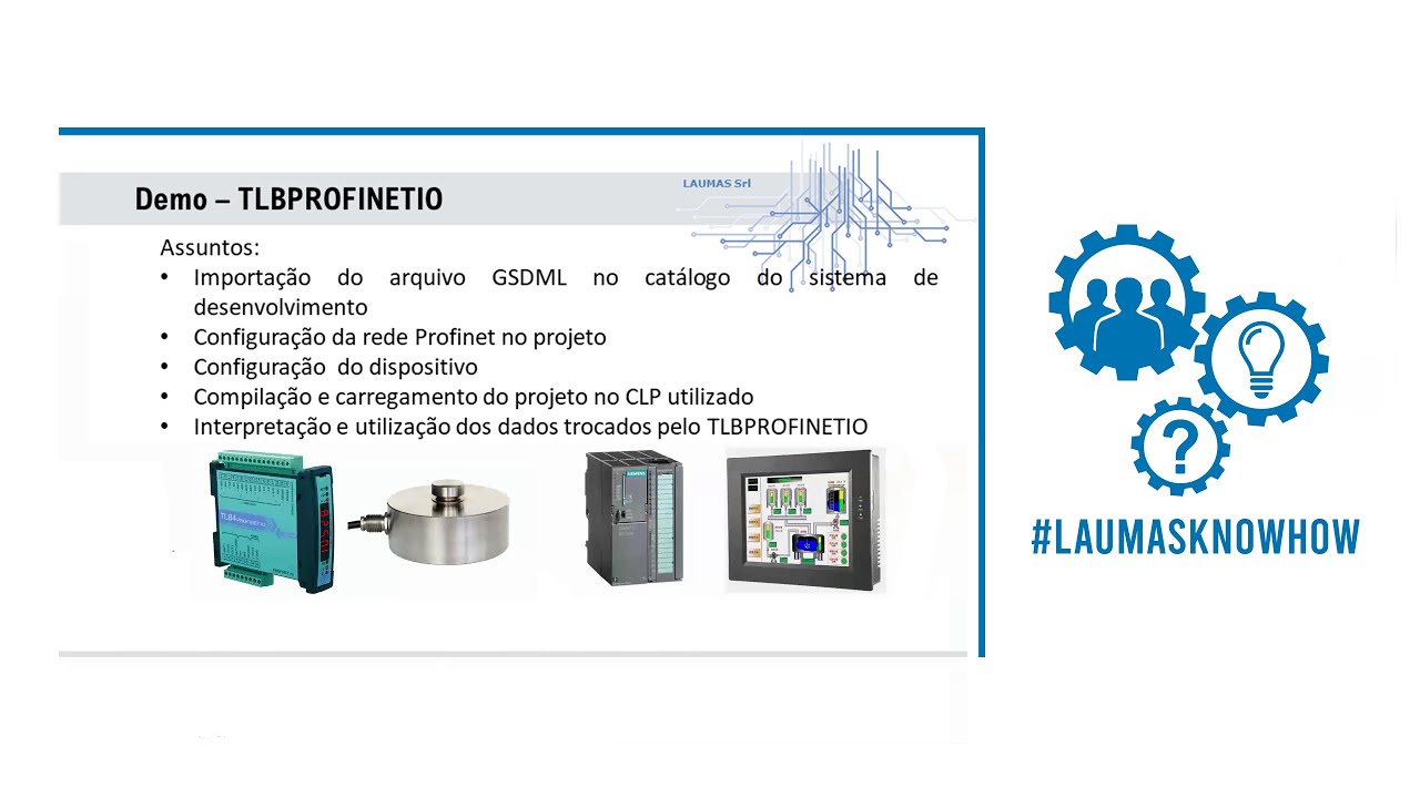 Integração de um transmissor de peso PROFINET no TiA Portal