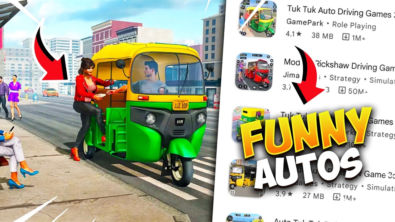 BEST Auto Game Ever || Playing Auto Rickshaw Games Shop 😂 games || Auto Rickshaw games