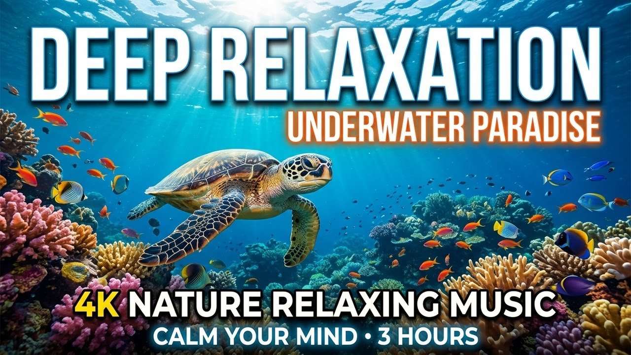 Tranquil Ocean Drift 🌌 • Peaceful Relaxation Music for Sleep 😌 • Soft Underwater Flow 🌙