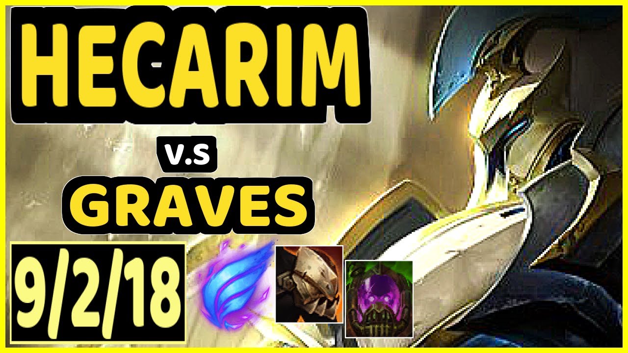 HECARIM vs GRAVES - 9/2/18 KDA JUNGLE GAMEPLAY - KR Ranked MASTER