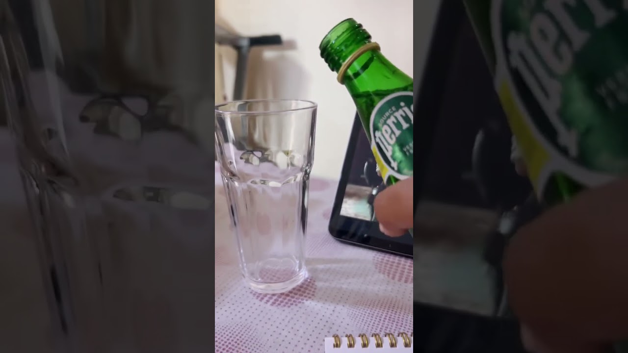 Perrier carbonated mineral water✨ #perrier #mineralwater #healthy #ntr #water #carbonatedbeverage