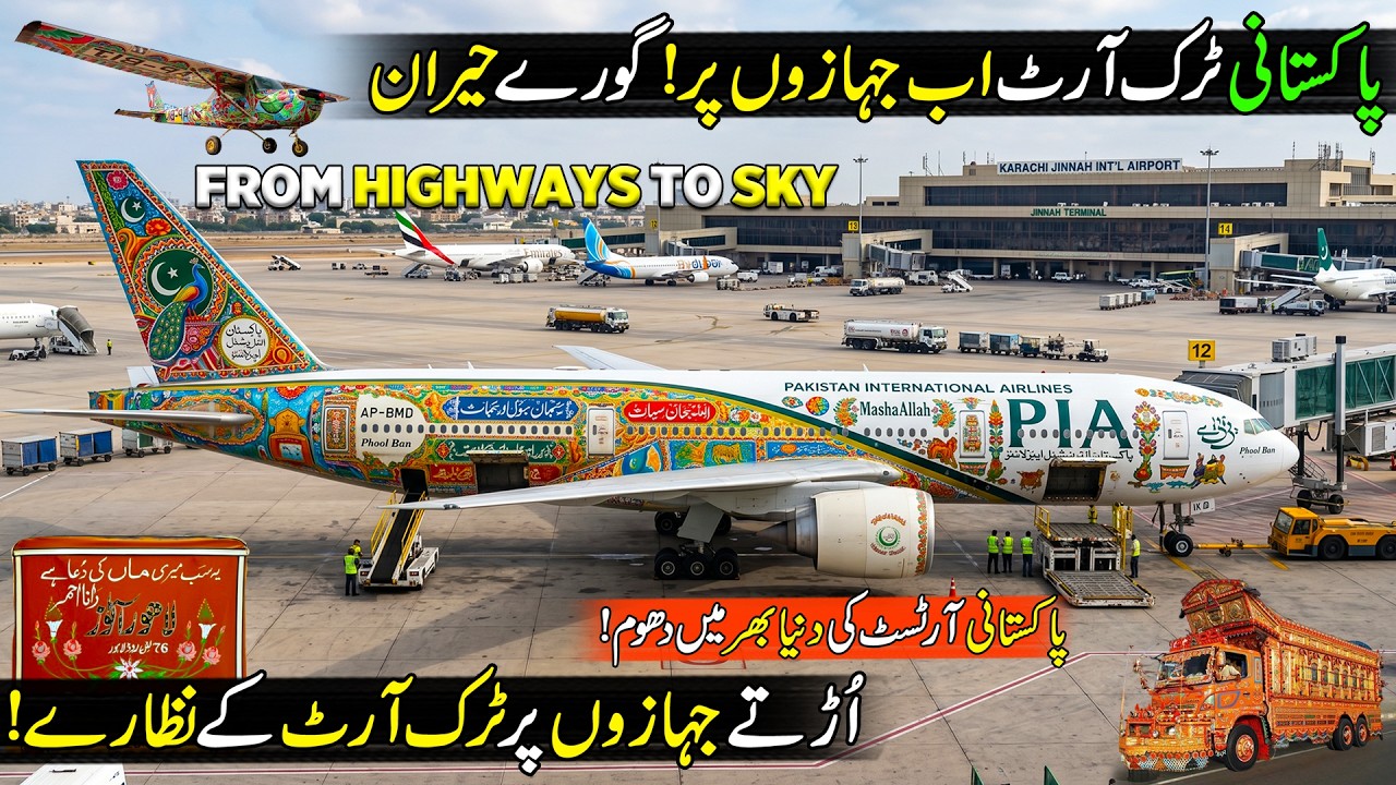 Pakistani Famous Truck Art Viral in World | Now Popular Truck Art on Airplanes | Hello Karachi