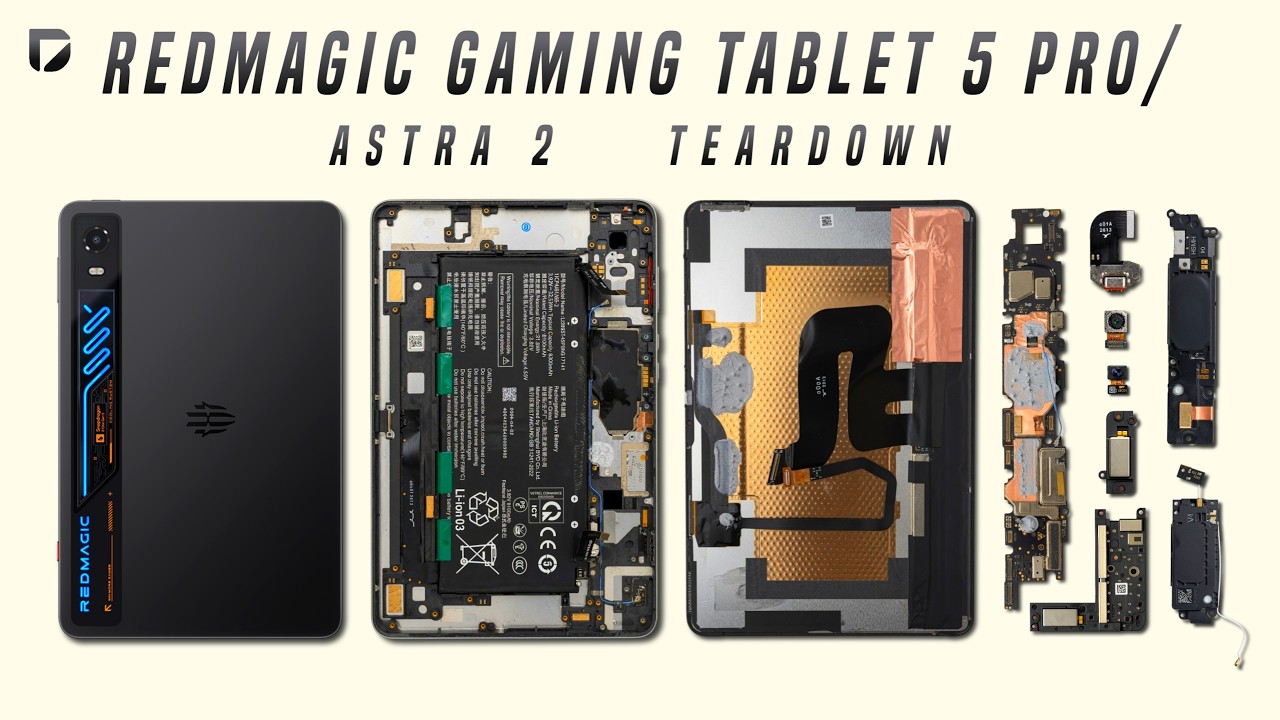 RedMagic Gaming Tablet 5 Pro/Astra 2 TEARDOWN (Disassembly) - See What's inside this Gaming Tablet!