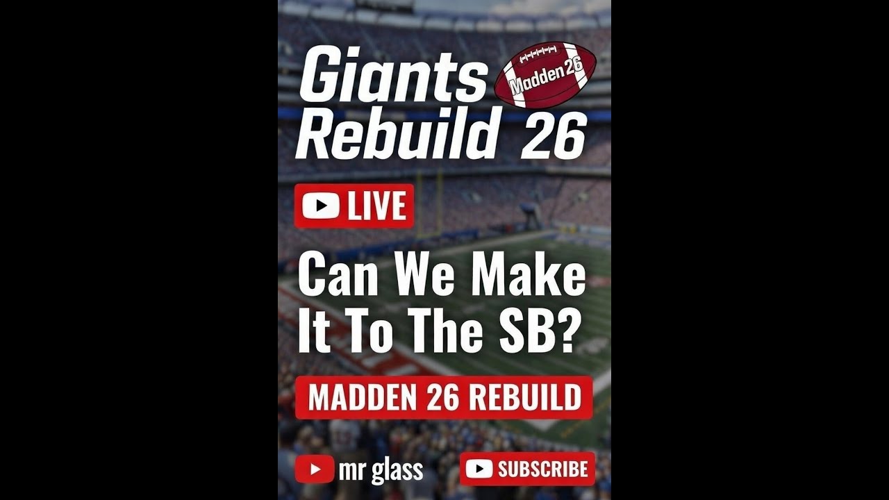 LIVE DISABLED STREAMER GIANTS REBUILD CAN WE DRAFT THE GOAT?