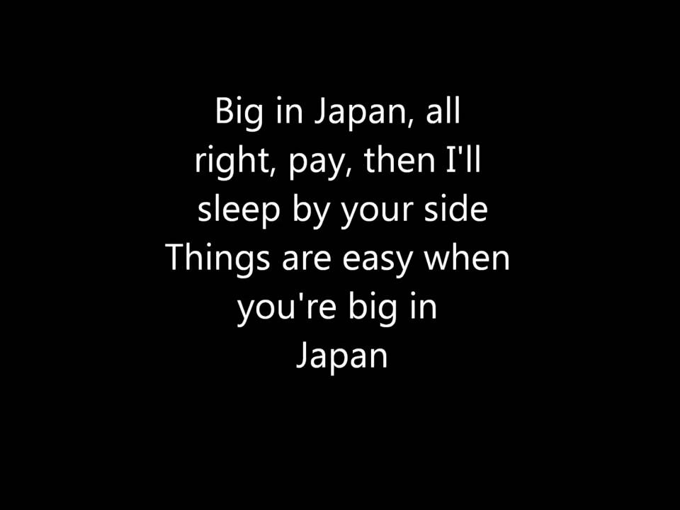 Alphaville   Big In Japan LYRICS
