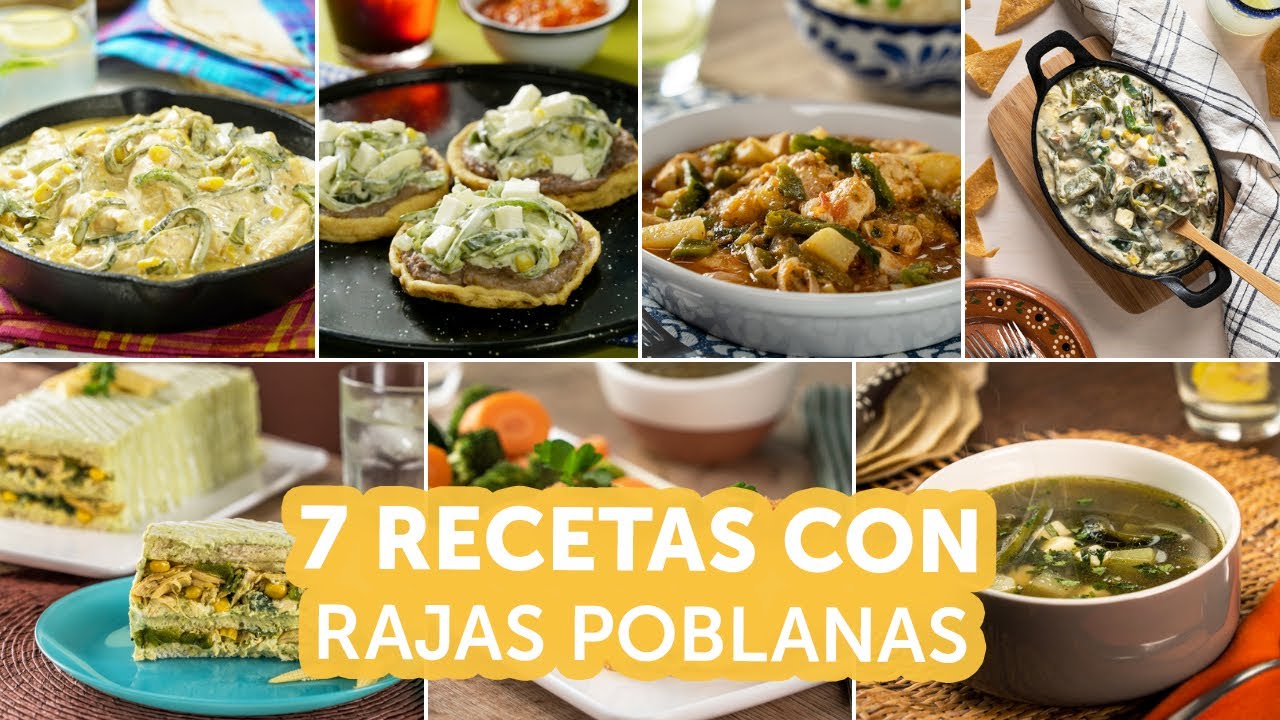 7 recetas con rajas poblanas | Recetas kiwilimón