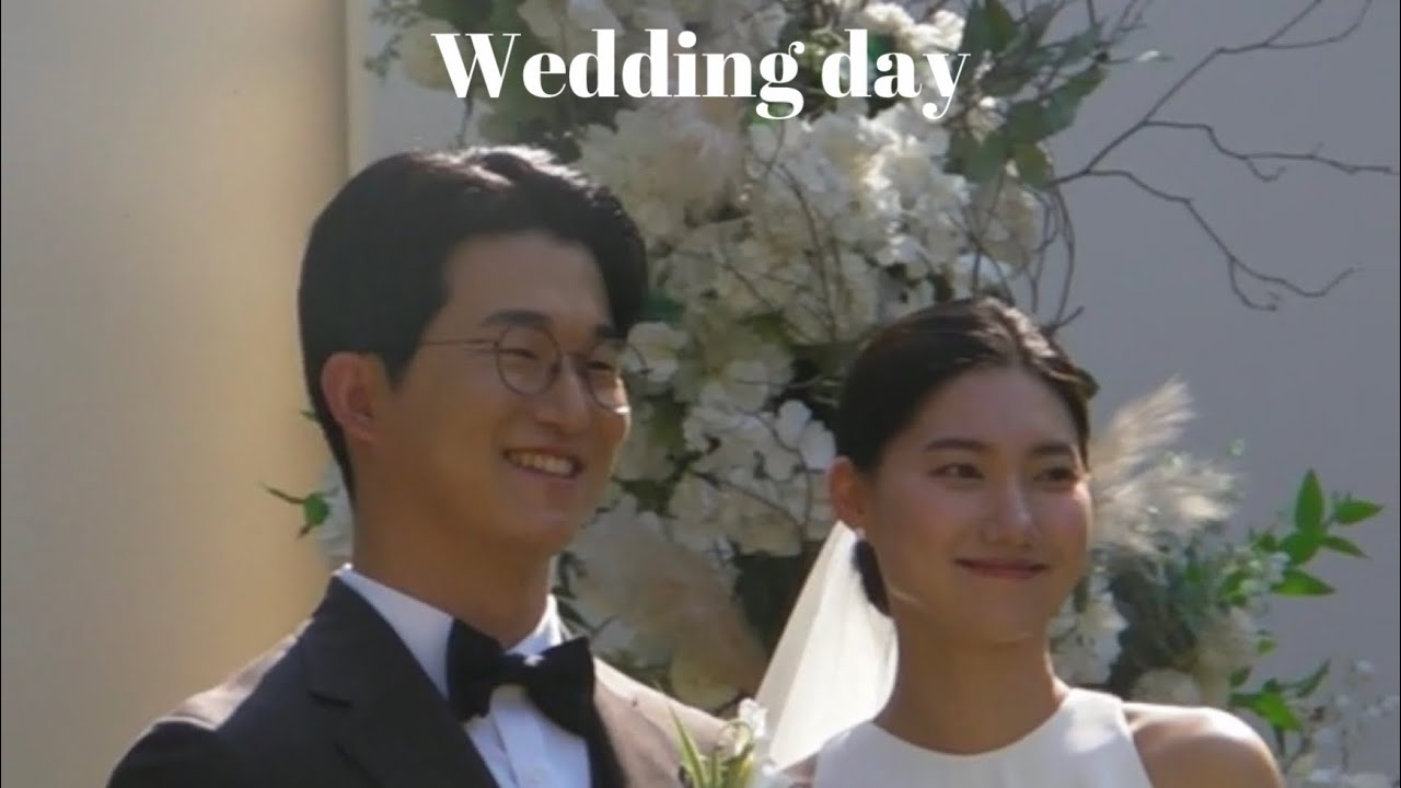 캠코더로 찍은 결혼식 영상